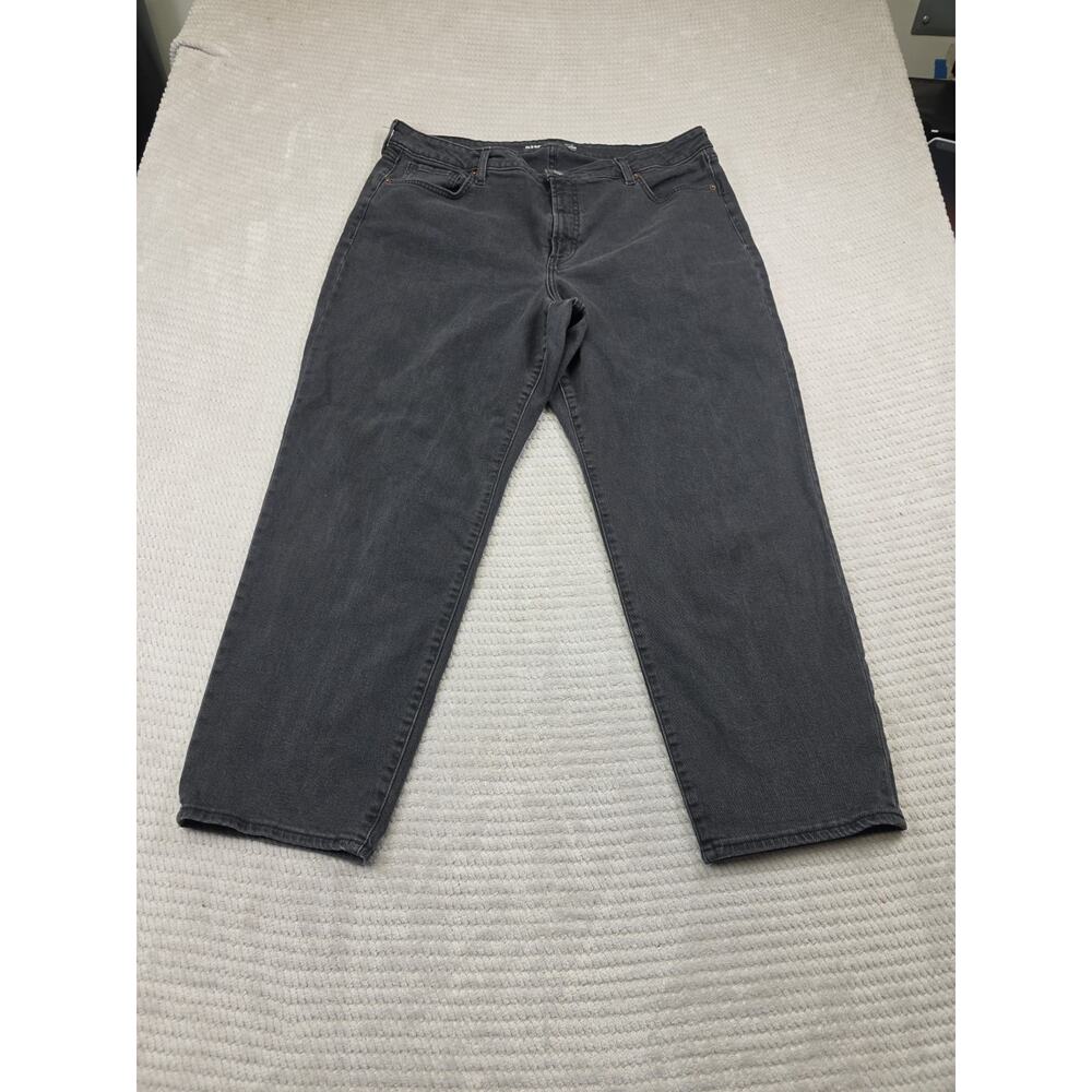 Old Navy Jeans Womens 22 OG Loose High Rise Black Denim